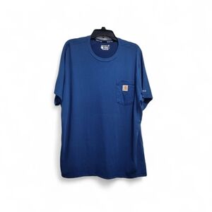 Carhartt Force Relaxed Fit Short Sleeve Blue Pocket T-Shirt Men's Size XL